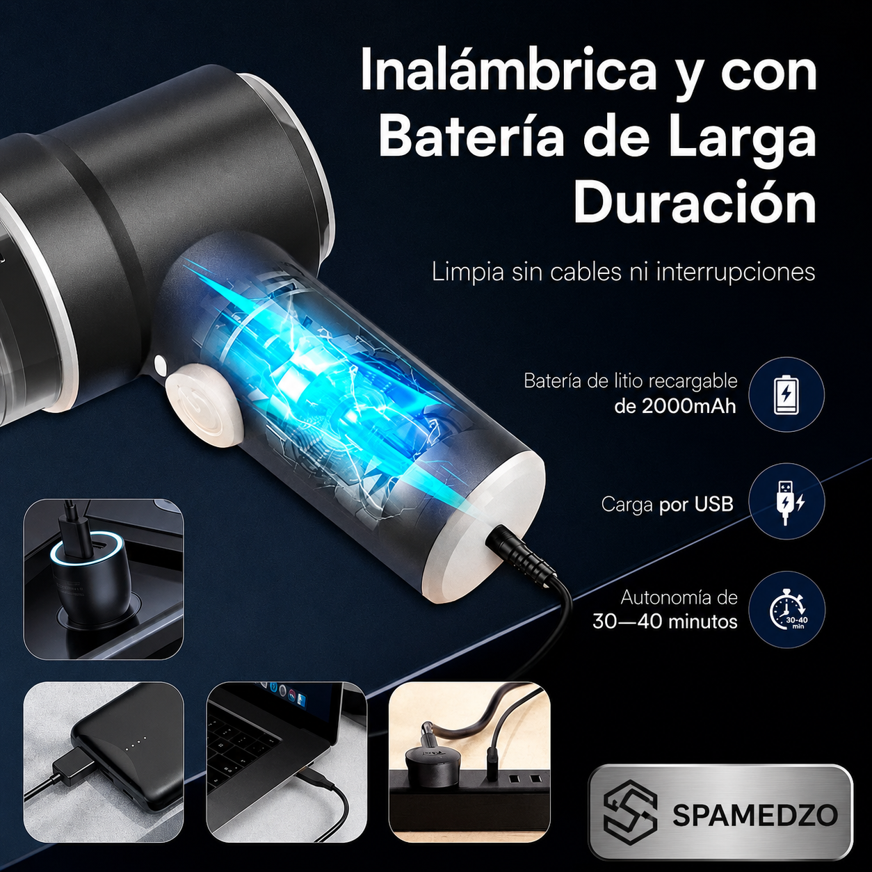 ASPIRADORA PORTÁTIL MULTIFUNCIÓN