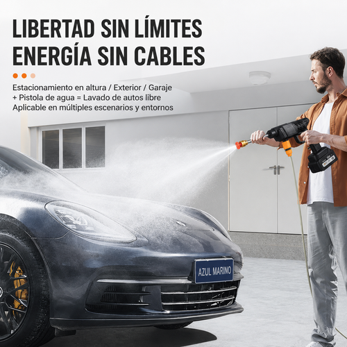 🚗 Hidrolimpiadora Inalámbrica 48V con Doble Batería